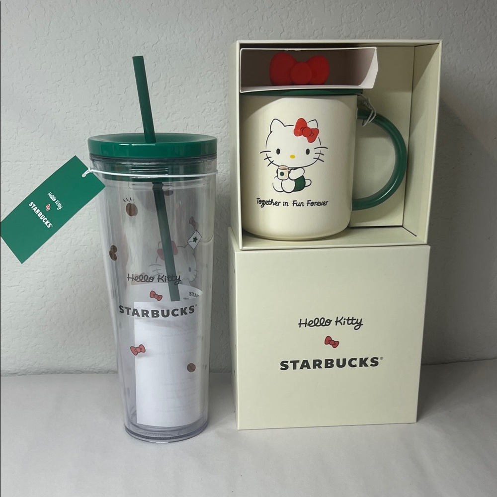 NWT Starbucks Hello Kitty Limited Edition Mug and Tumbler